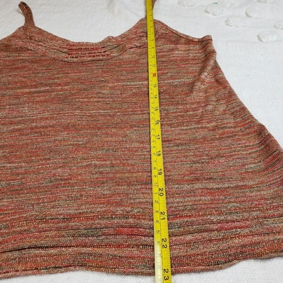 Magaschoni Orange & Green Sweater Tank Silk - Picture 7 of 8